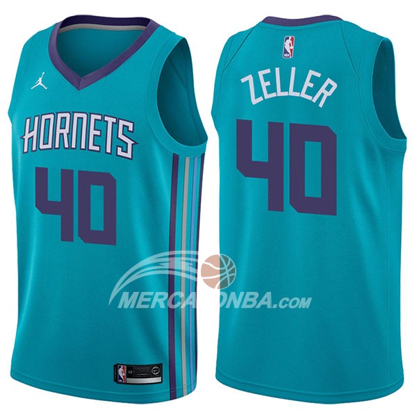 Maglia NBA Charlotte Hornets Cody Zeller Icon 2017-18 Verde